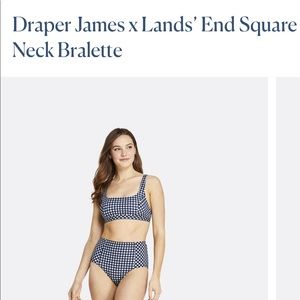 Draper James x Land’s End Bikini top - NWT